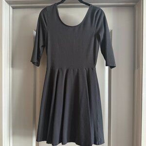 Express - Black Scoop Back Dress